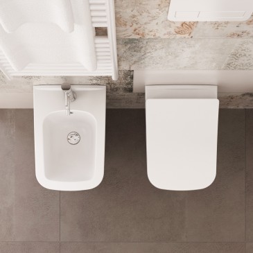 Sanitaires et bidet suspendus Mito