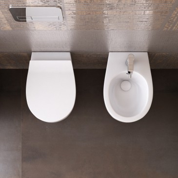 Sanitari sospesi Rimless wc e bidet Lenov