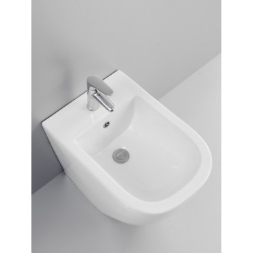 Toilettes et bidet sans rebord de toilettes sanitaires muraux ont ralenti le couvercle de la tasse | Kolly