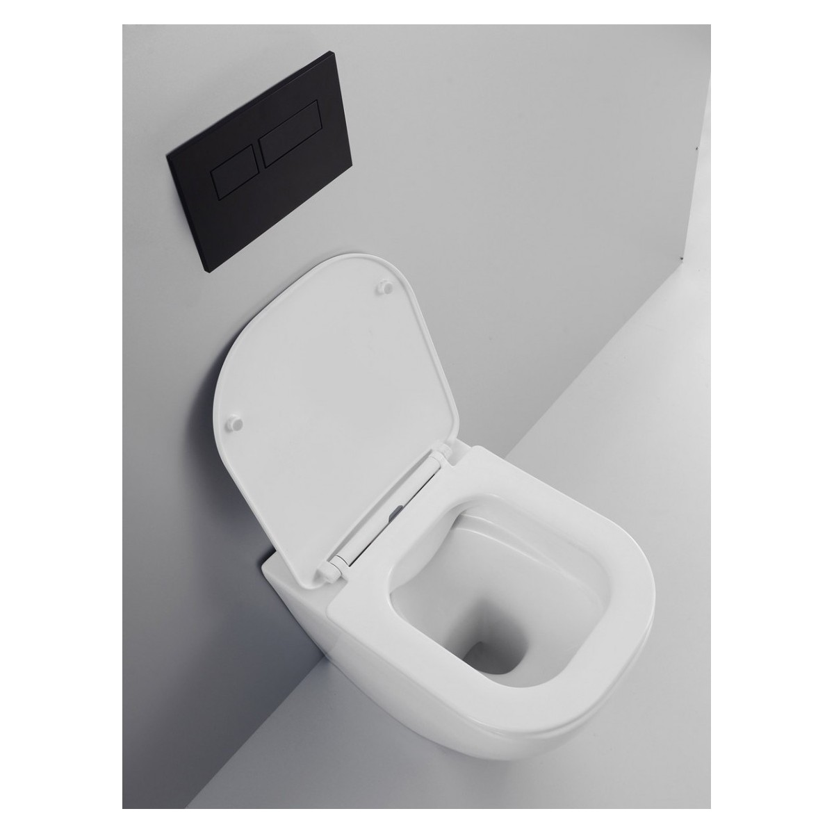 Toilettes et bidet sans rebord de toilettes sanitaires muraux ont ralenti le couvercle de la tasse | Kolly