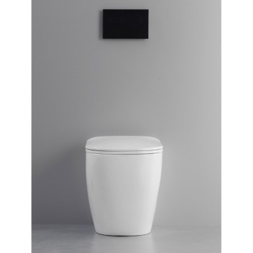 Toilettes et bidet sans rebord de toilettes sanitaires muraux ont ralenti le couvercle de la tasse | Kolly