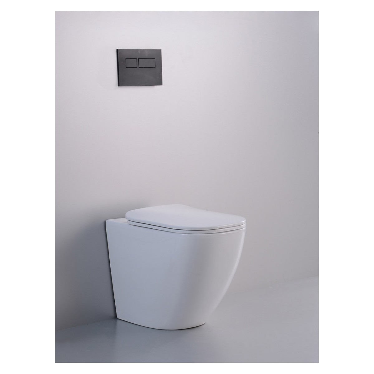 Toilettes et bidet sans rebord de toilettes sanitaires muraux ont ralenti le couvercle de la tasse | Kolly