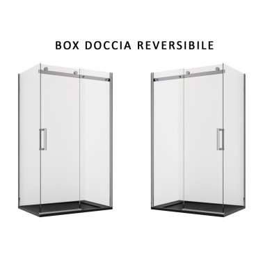 Box Doccia due lati ELISIR 8mm cristallo anticalcare