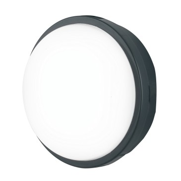 Plafoniera per esterno 20W a led antracite Meg Round