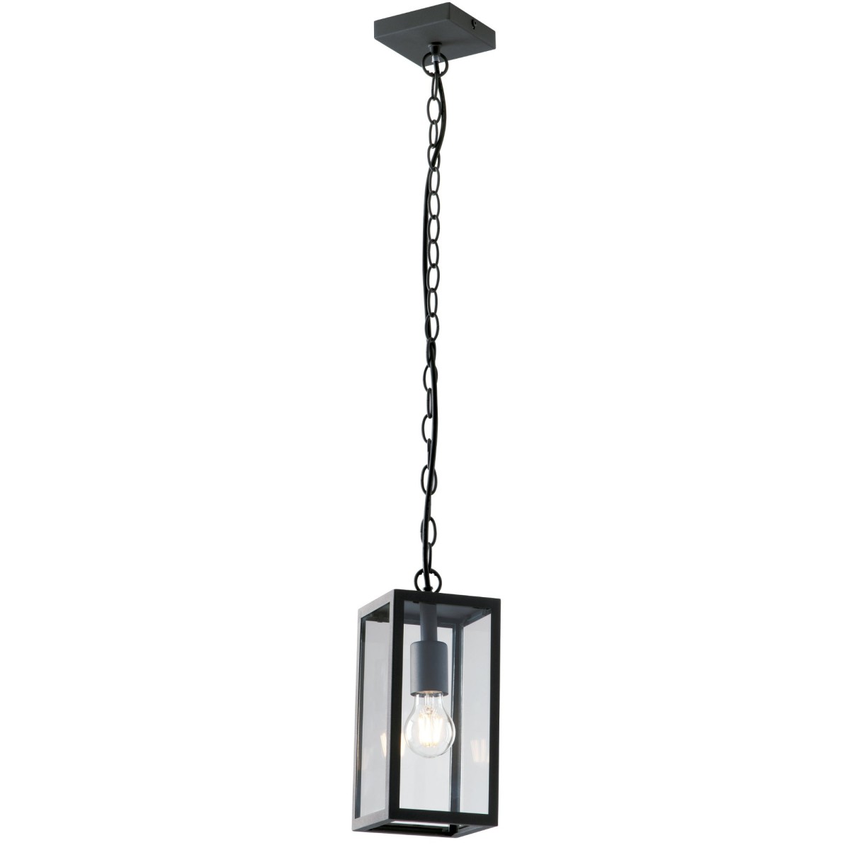 Lampadario a sospensione 60W E27 antracite Gastly