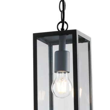 Lampadario a sospensione 60W E27 antracite Gastly