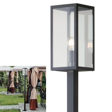 Lampadaire extérieur 60W E27 anthracite Gastly