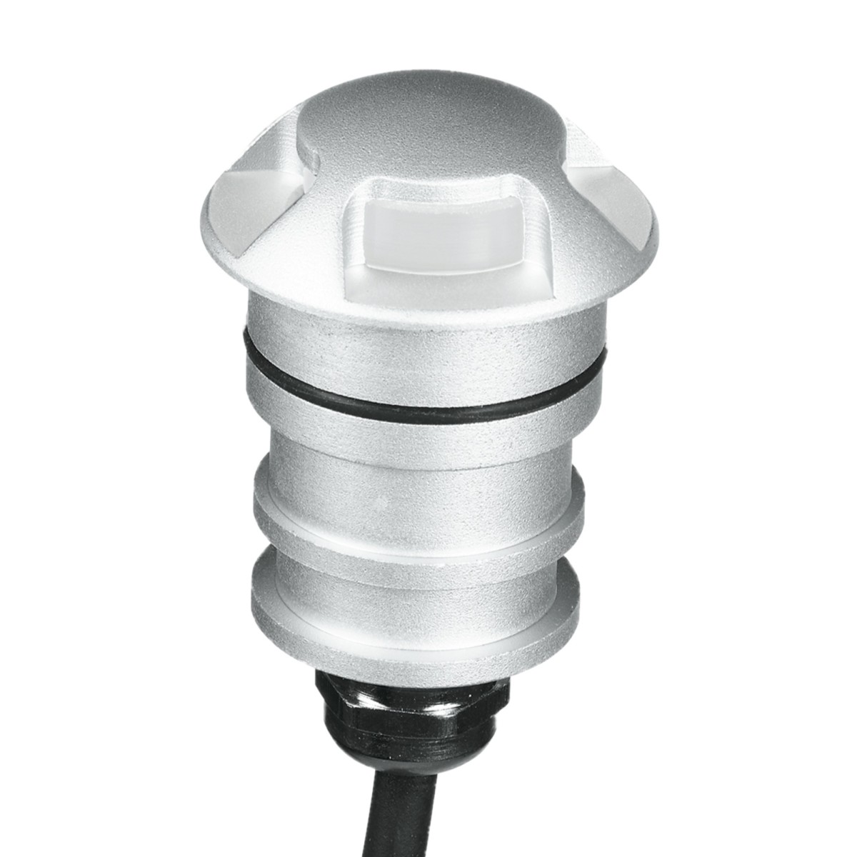 3W LED-Stufeneinbauleuchte 3000K mit vierfacher Emission, Nickel Pin