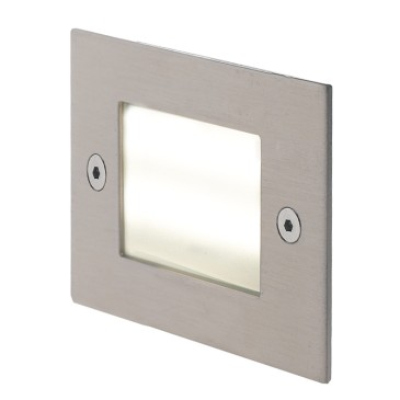 3W LED-Einbauleuchte Nickel Flank