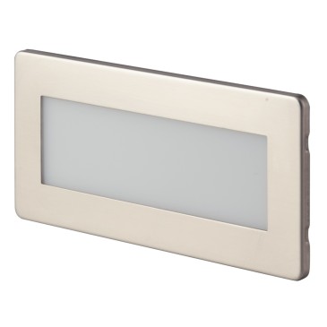 Lampe de balisage encastrée 5W avec led Slant blanche ou nickel