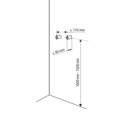 Colonne de douche en acier brossé PERLA