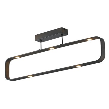 Plafonnier LED plafonnier MOKA design moderne 7x5W couleur marron moka