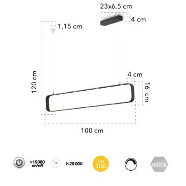 Lampada a sospensione 9x5W...