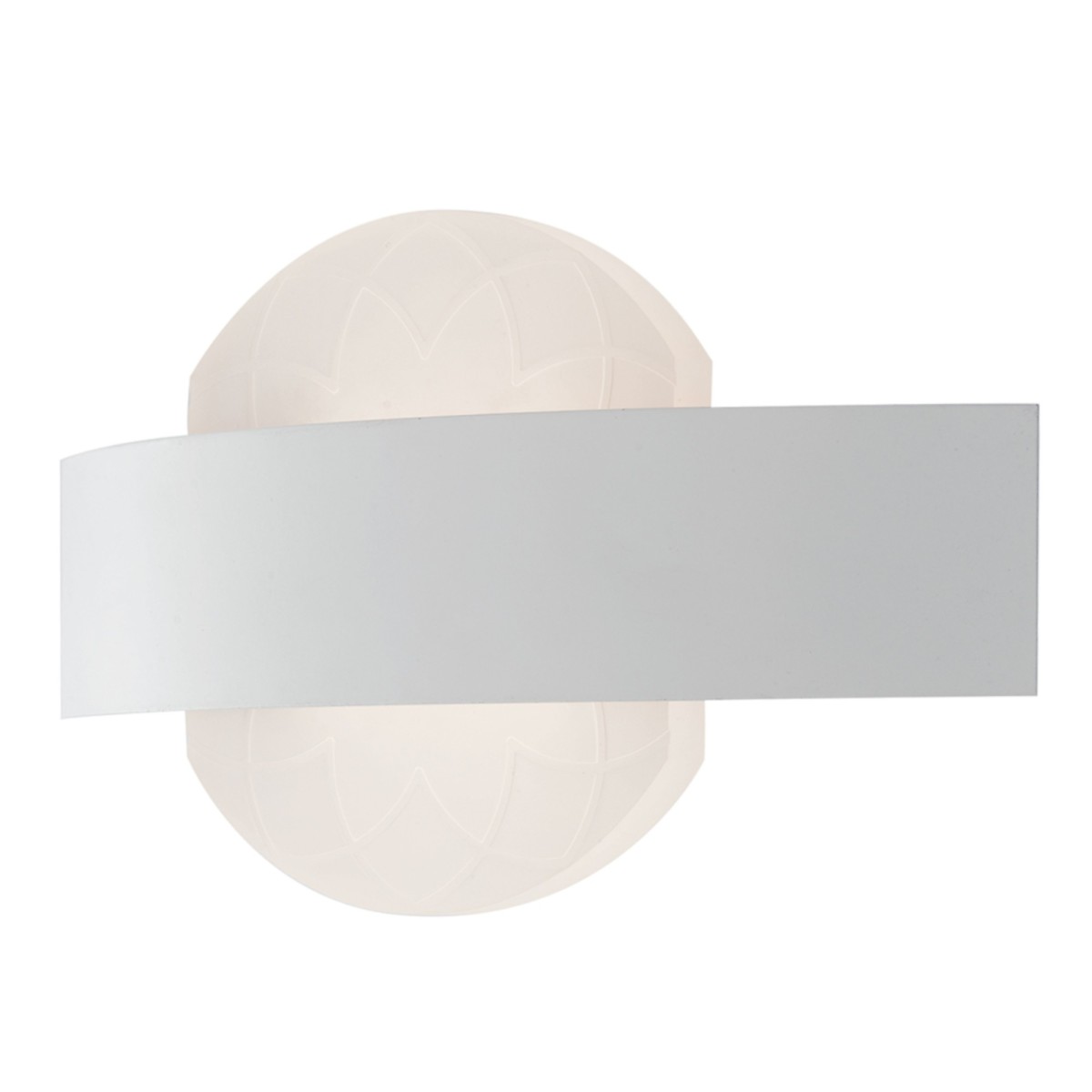 LED HIMALAYA AP 8031440365390 Fan Europe Lighting Applique blanche avec diffuseur acrylique HIMALAYA