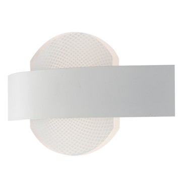 Applique da parete per interno a led 10W bianca ALWAYS. Punto luce moderno di forma circolare in metallo e acrilico