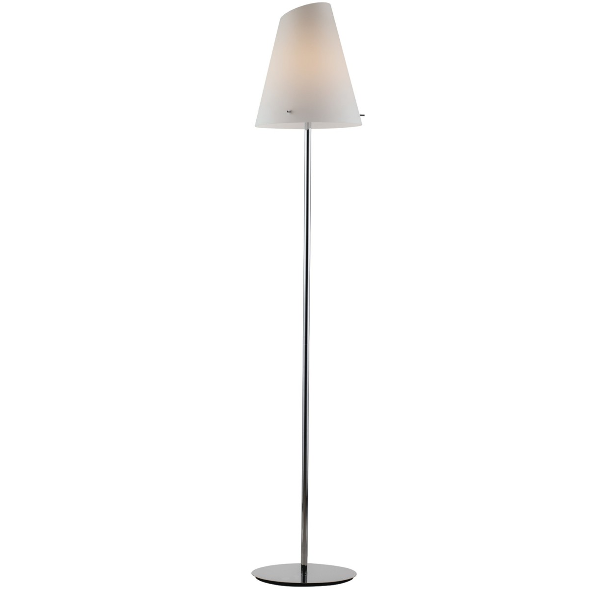 Piantana lampada da terra 60W E27 bianca LOCKE. Punto luce dal design moderno ed essenziale.