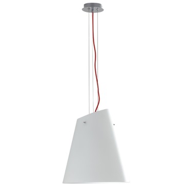 Lampada a sospensione 60W tripla emissione 3xE27 bianca LOCKE. Punto luce dal design moderno ed essenziale.