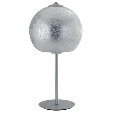 I VANITY L SIL 8031440356961 Fan Europe Lighting Lampe en argent avec décor en crêpe VANITY