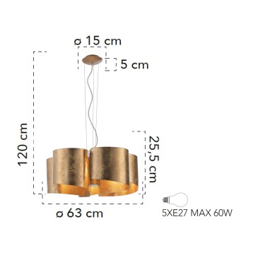 Lampada a sospensione 60W...