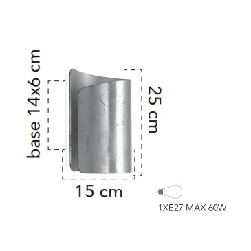 Innenwandleuchte 60W E27...