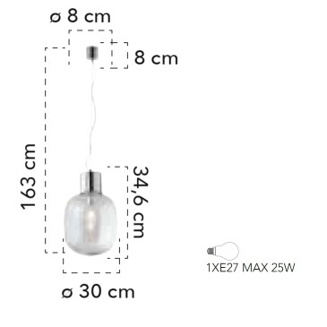 Lampada a sospensione 25W...