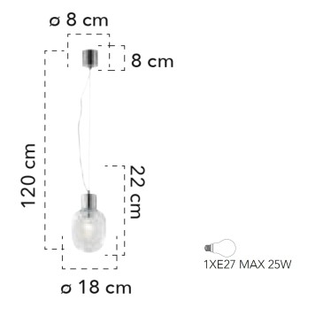 Lampada a sospensione 25W...