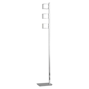 I YOGA PT3 8031440356671 Fan Europe Lighting Lampadaire avec double abat-jour YOGA