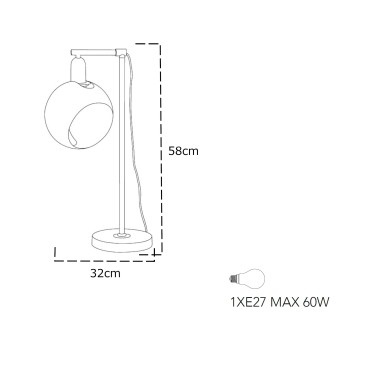 Lampada da tavolo 60W E27...