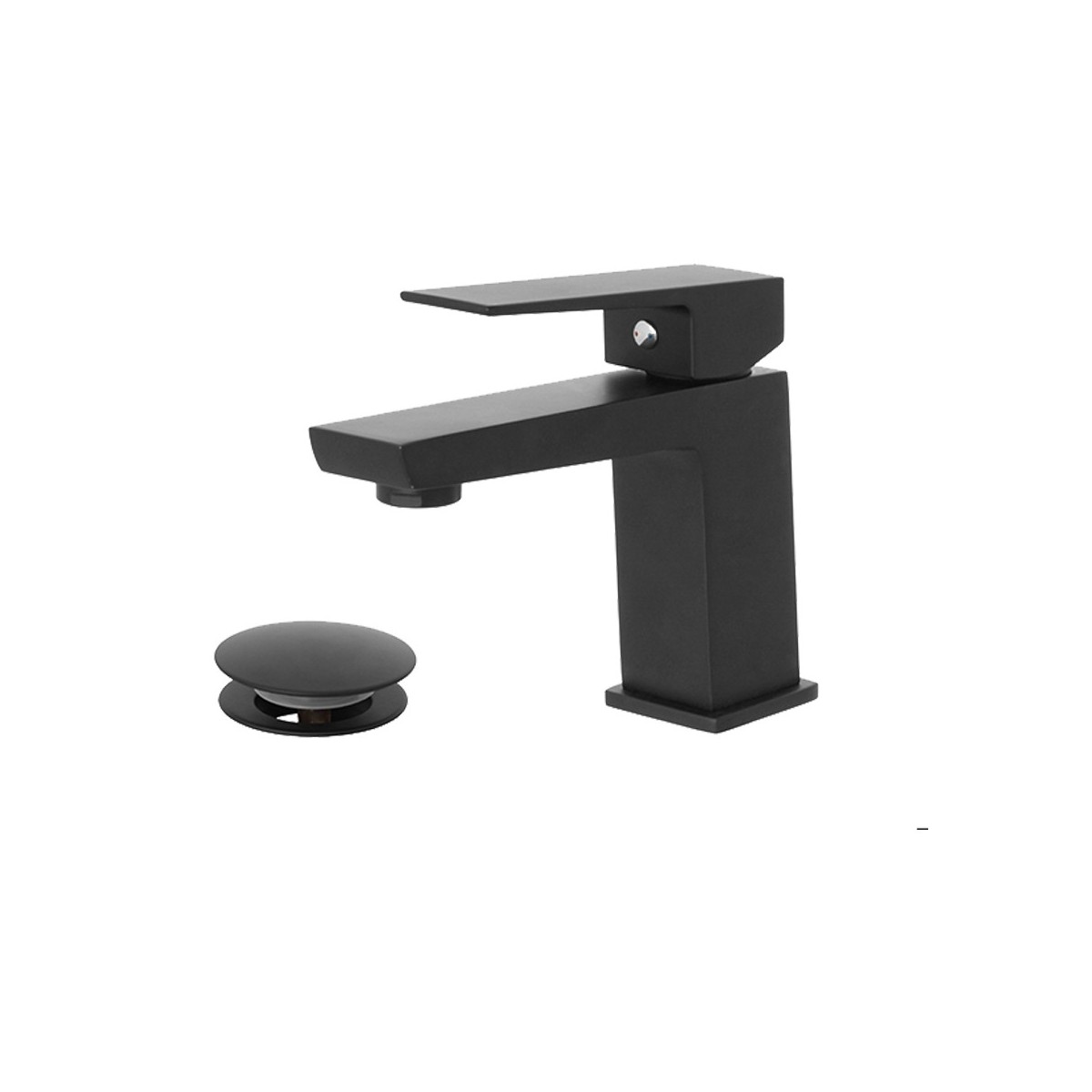 Set Rubinetti neri lavabo e bidet QUADROT