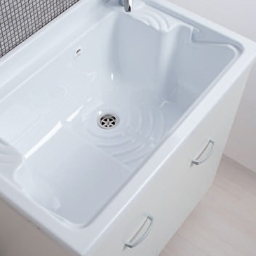 Meuble de lavage en Abs mat 80x50 Blanc