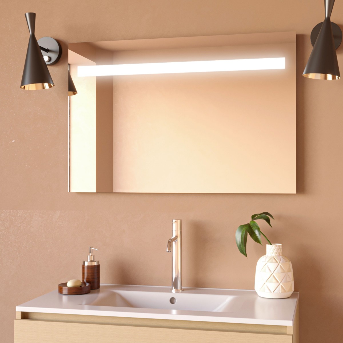 Specchiera bagno a led