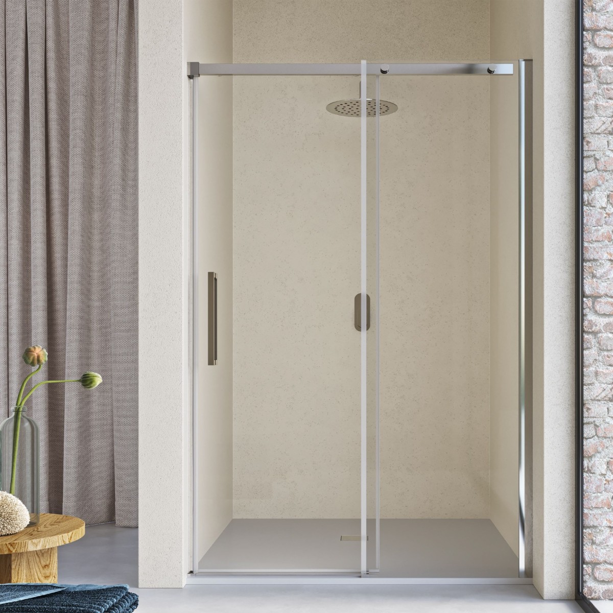 Cabine de douche Niche H200 6mm JULIUS Anti Calcaire