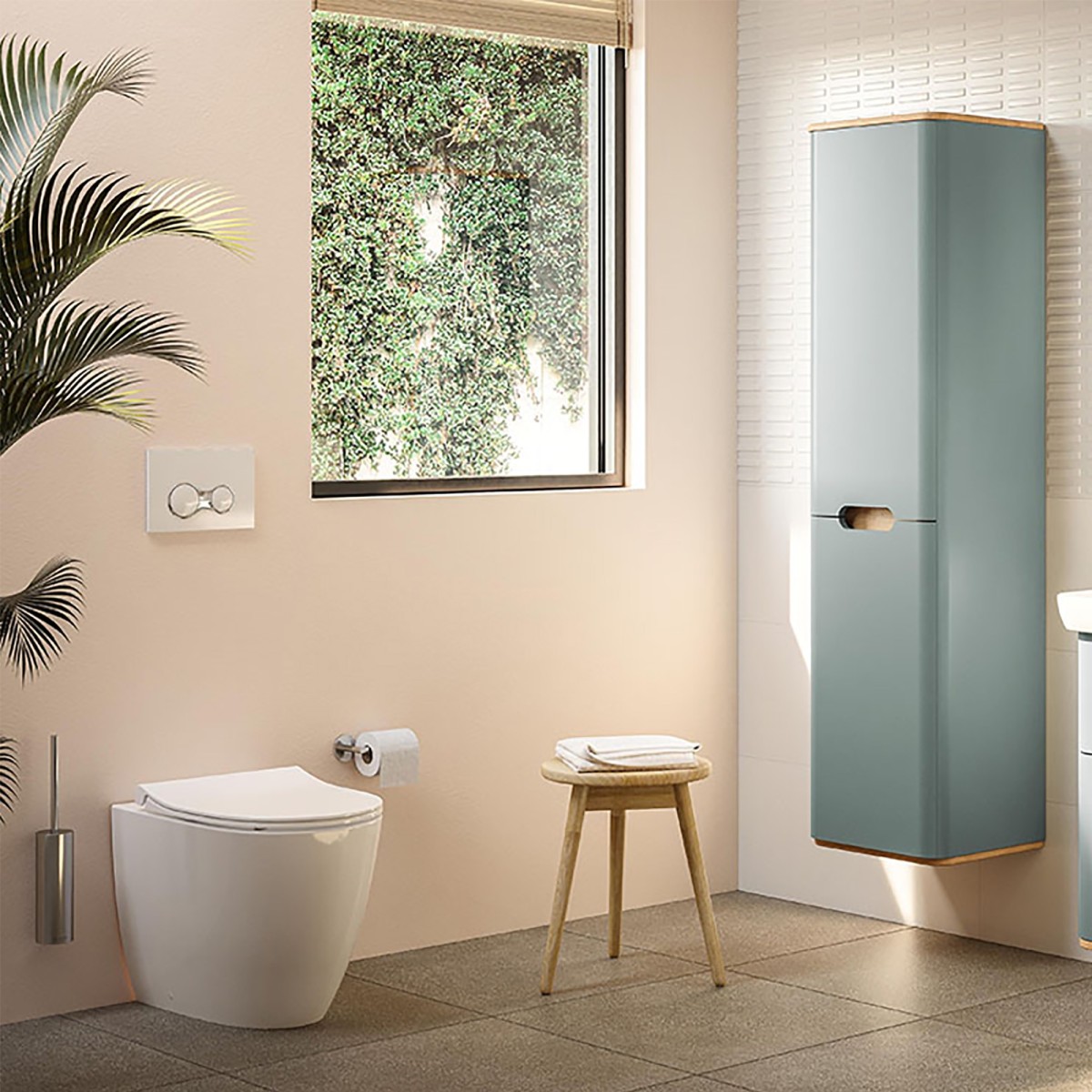 Paar Vitra-Sanitärartikel, Sento-Serie, versetztes WC und Bidet