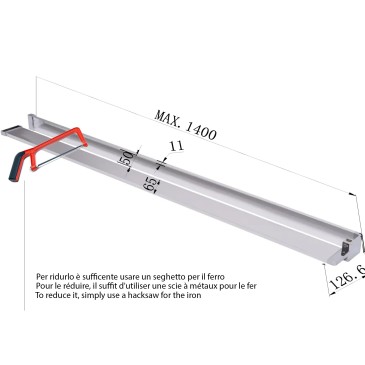 Universelles Regal für begehbare Wände bis 140 cm