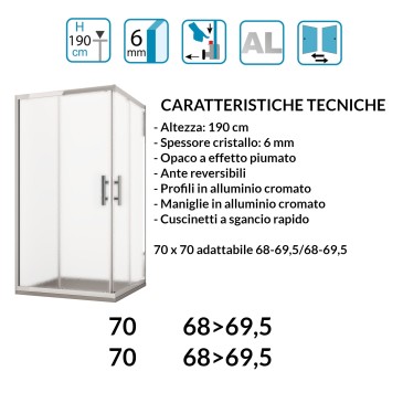 Mozia Lacus Piumato 70x70