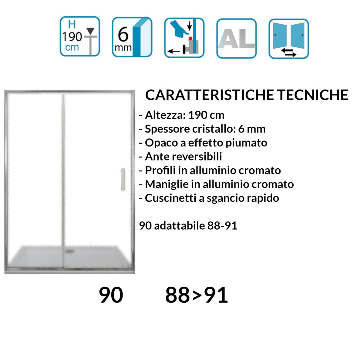 Mozia Grande Piumato larghezza 90