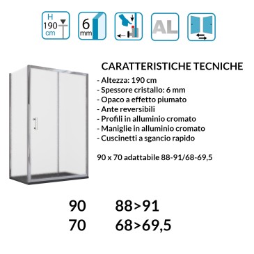 Locus Grande 2 Lati Piumato 90x70