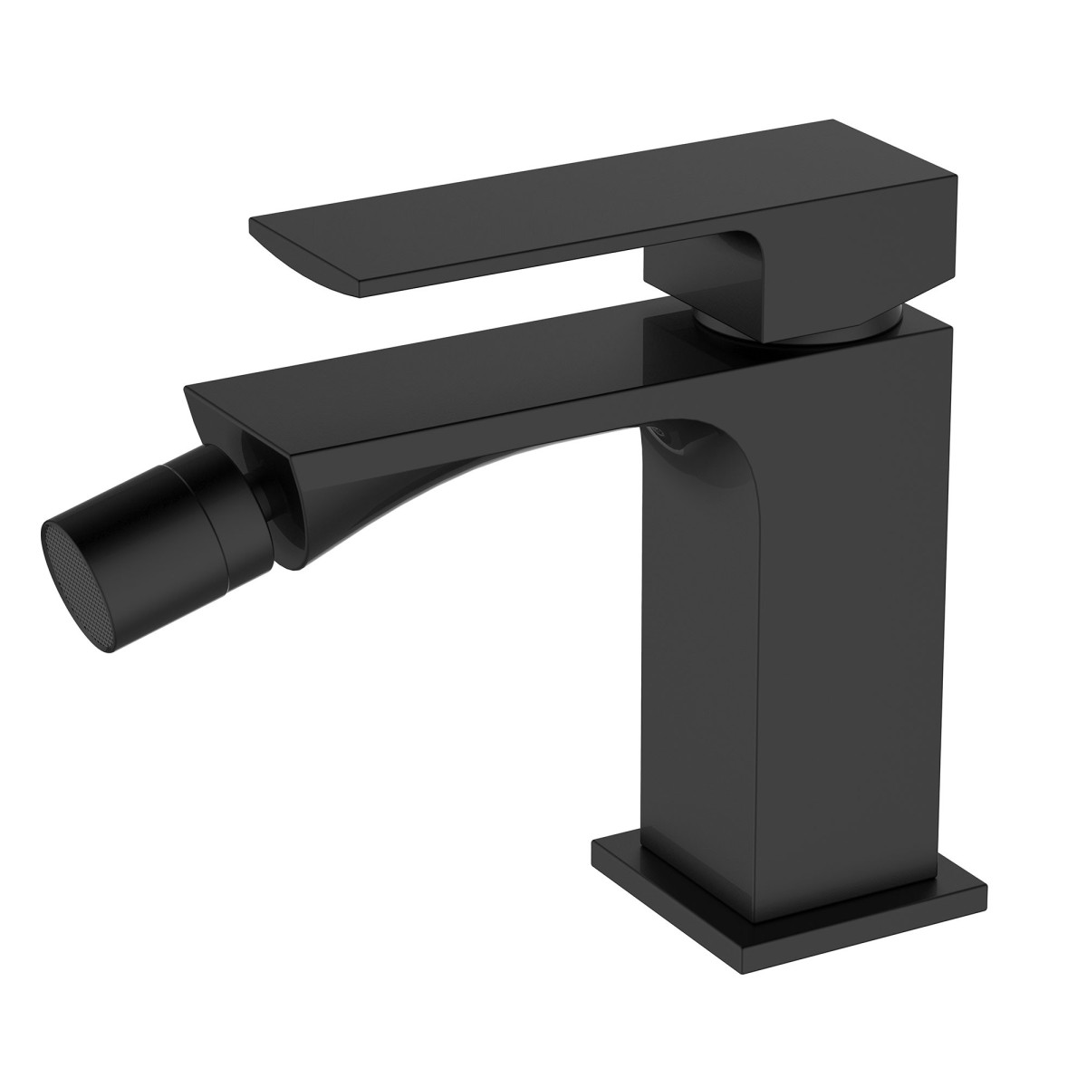 Robinet de bidet carré noir TBOLD Design minimaliste noir