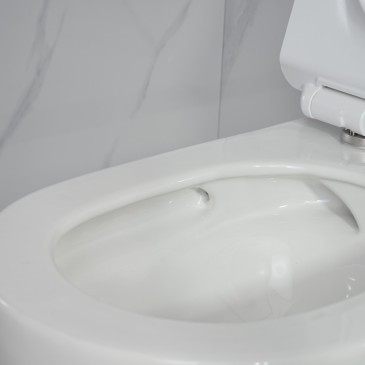 Paar spülrandlose WC- und Bidet-Sanitärartikel Sole New Luna