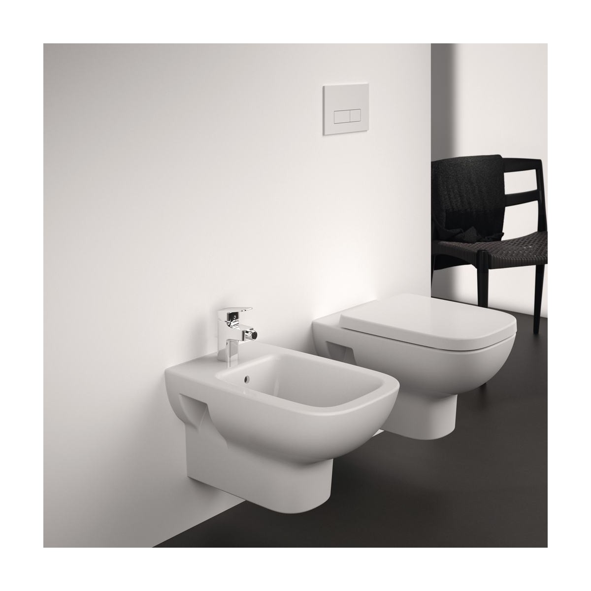 Hängendes Bidet T471801 Life A Ideal Standard Weiß