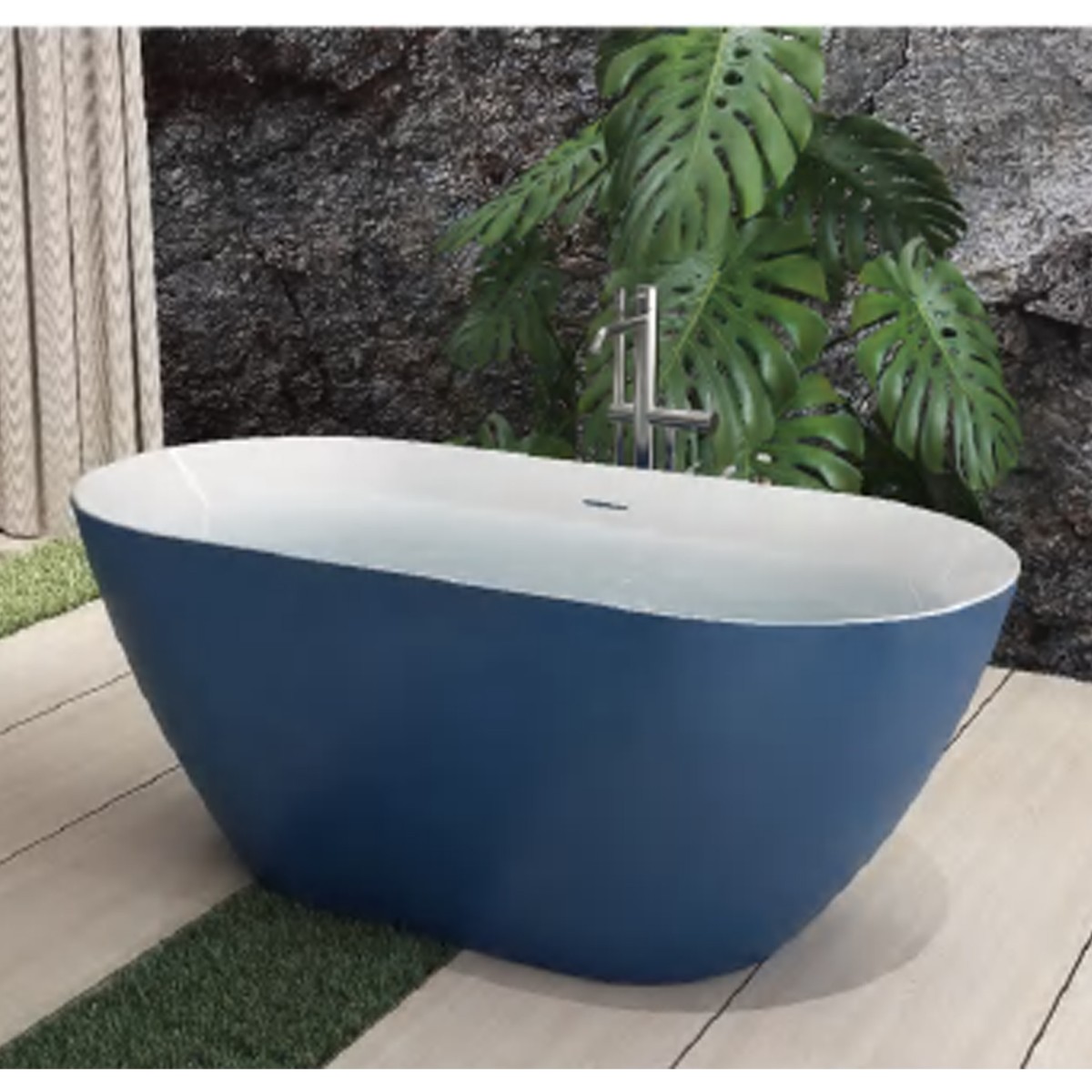 Moderne ovale freistehende Badewanne 170x80 BT 01