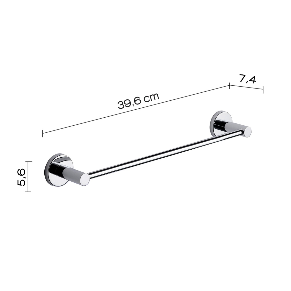 PORTASALVIETTE 35 CM FELCE CROMATO