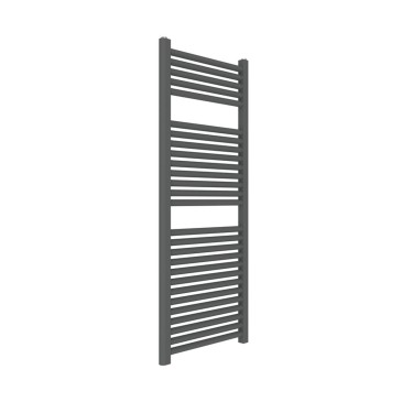 Scaldasalviette Termoarredo Nero 120x50 bianco interasse 45 cm IDRAULICO