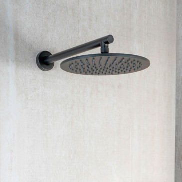 Pommeau de douche ø30 Noir Mat : Design Moderne SEVEN BLACK