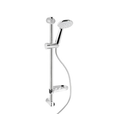 Coulisse de douche avec douchette 5 jets en inox chromé CAPRI