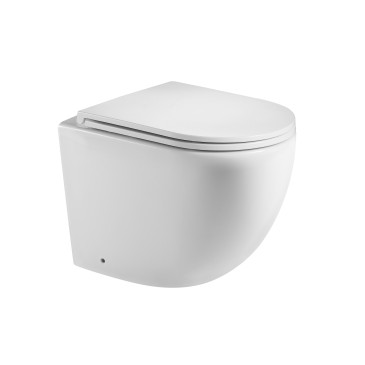 Coppia sanitari wc e bidet senza brida MOON