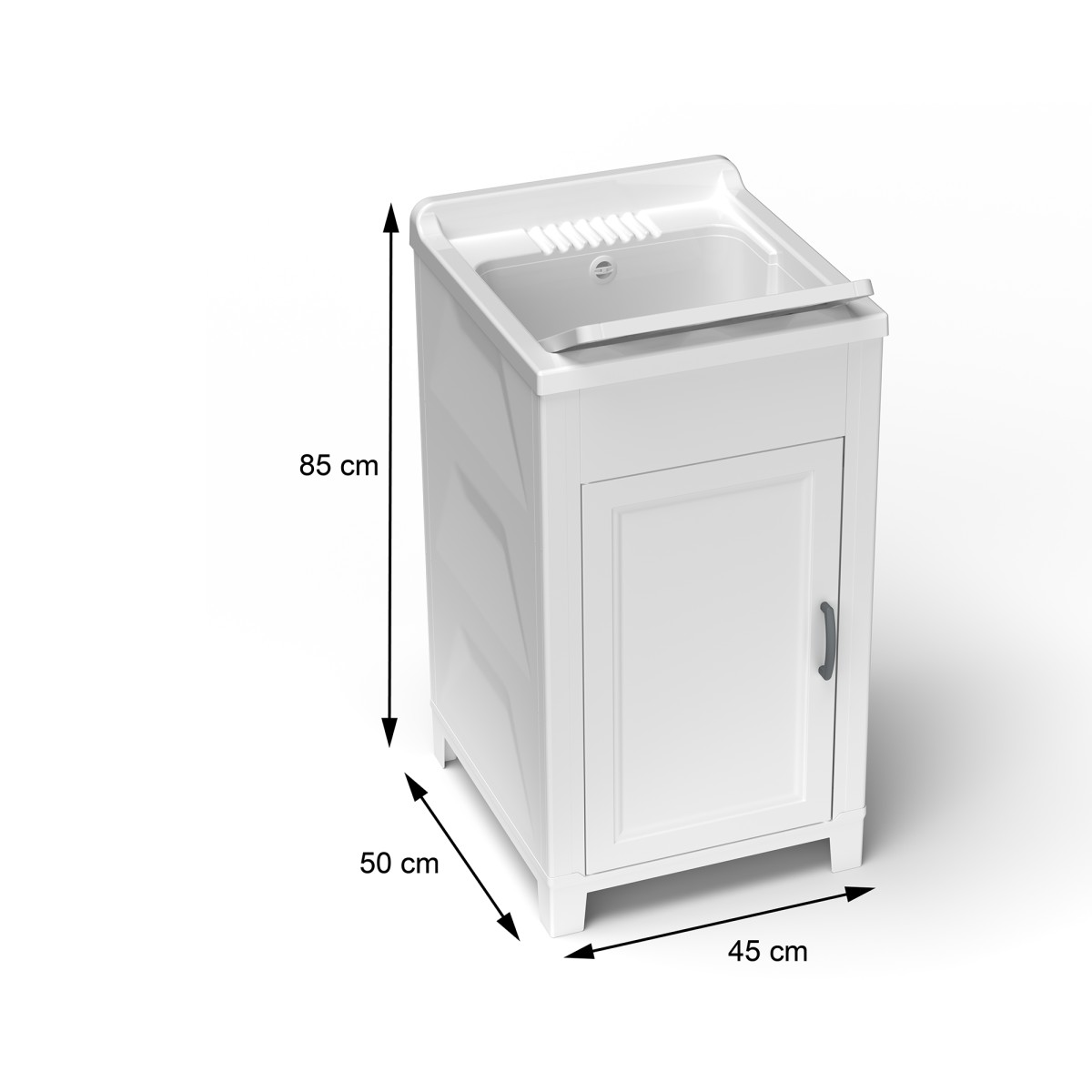 Mobile lavanderia in resina per interni 50x46