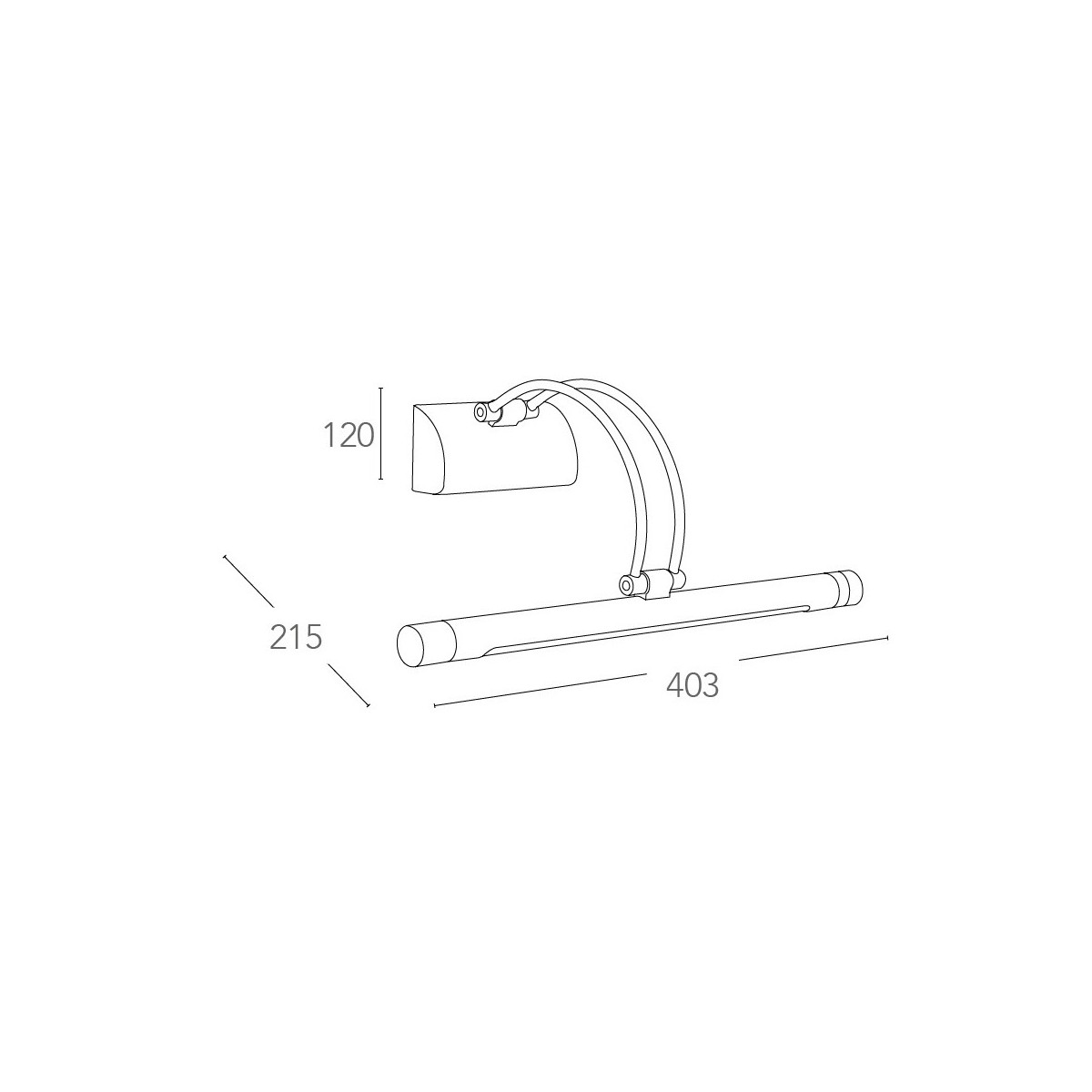 Led-W-Sigma/4W - Applique Cromata Dalla Forma Originale Con Luce Led 4 Watt 3500 Kelvin