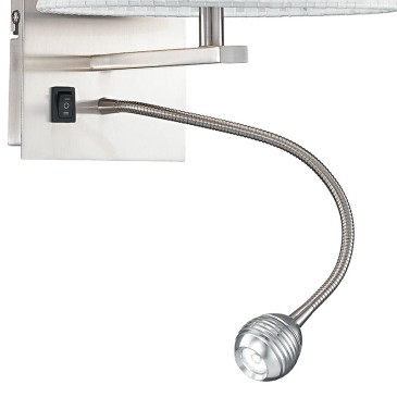 Lampe de lecture LED orientable en aluminium