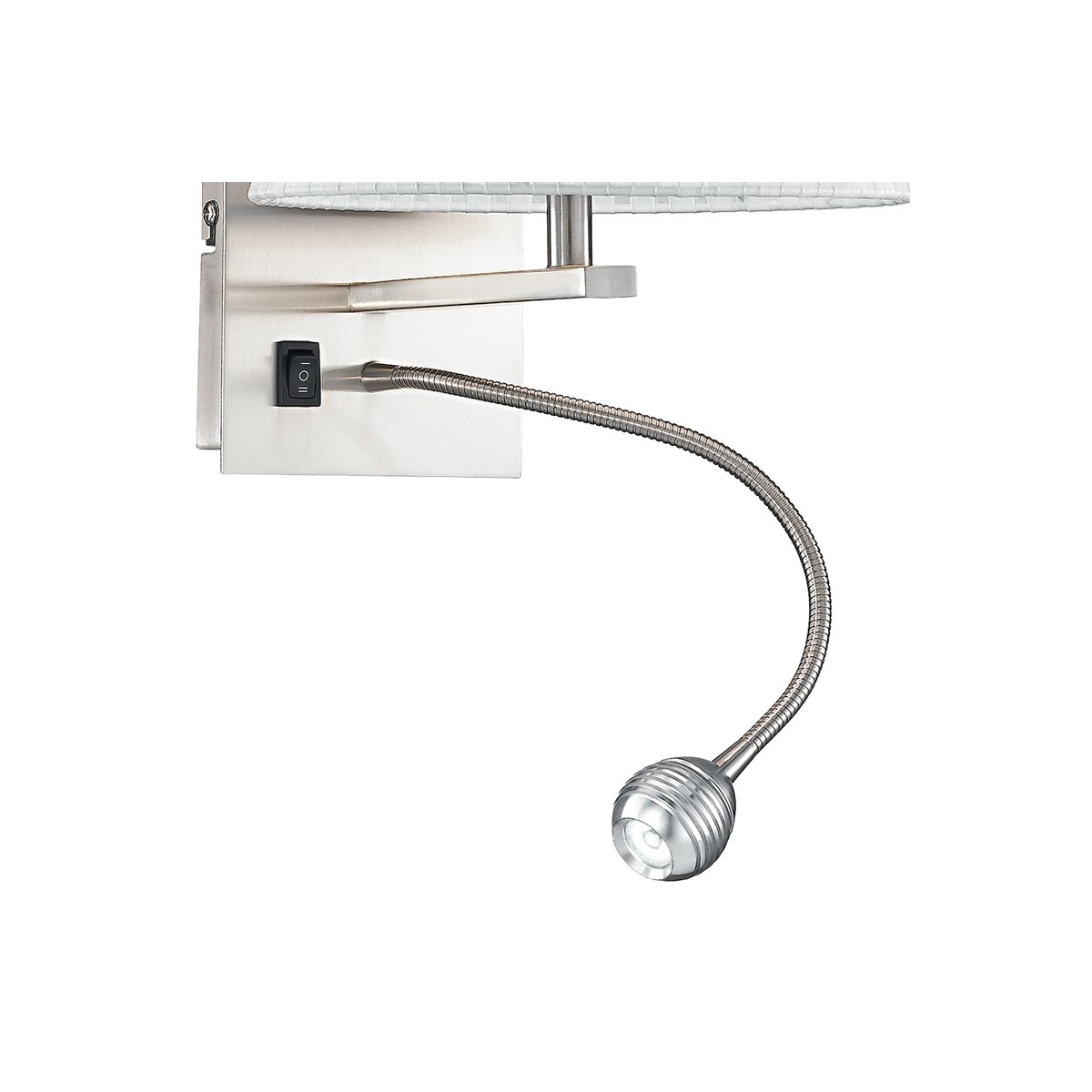 Lampe de lecture LED orientable en aluminium